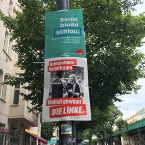 Wahlplakate zum Wahlkampf in Berlin 2016