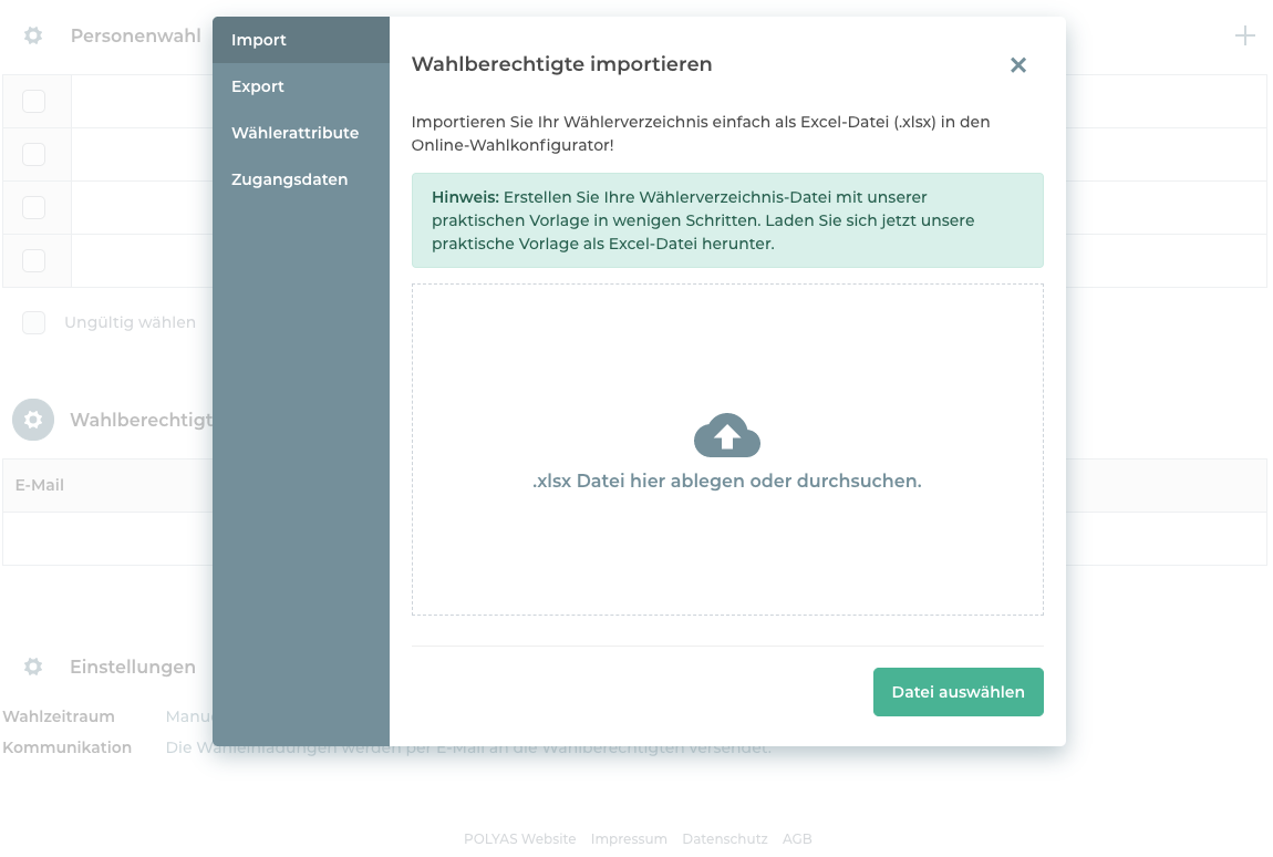 Erstellen Sie ein Wählerverzeichnis für Ihre Online-Wahl Erstellen Sie ein Wählerverzeichnis für Ihre Online-Wahl