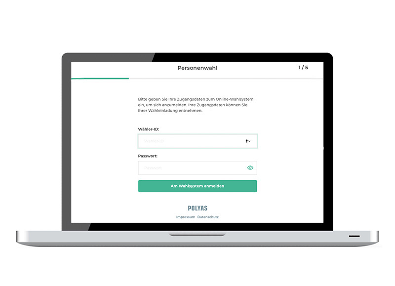 Bei einer POLYAS Online-Wahl ist die Sicherheit personenbezogener Daten zu jedem Zeitpunkt gewährleistet.