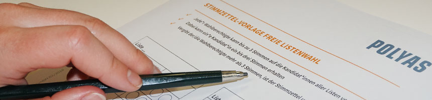 Finden Sie hier kostenlose Stimmzettel-Vorlagen für Ihre Listenwahl Finden Sie hier kostenlose Stimmzettel-Vorlagen für Ihre Listenwahl