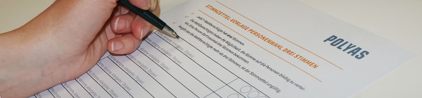 Stimmzettel-Vorlage zur Vorstandswahl im Berufsverband Stimmzettel-Vorlage zur Vorstandswahl im Berufsverband