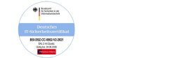 BSI-Zertifikat für Online-Wahlen BSI-Zertifikat-Footer